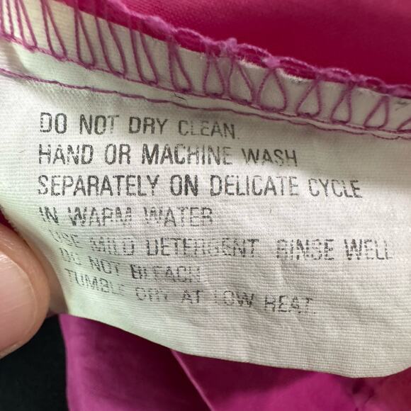 Vintage Eddie Bauer Pink Windbreaker Jacket. Vibrant Pink. Womens Large. - Picture 5 of 8